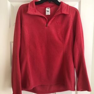 North Face red fleece